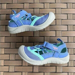 OshKosh B'Gosh Baby Girl's Athletic Bumptoe Cutout Sneaker Periwinkle Size 5‎